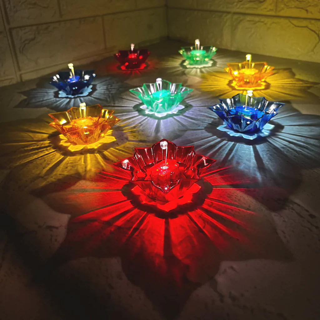 Color Diyas LED Water Sensor Diyas | Illuminate Diwali with Elegance