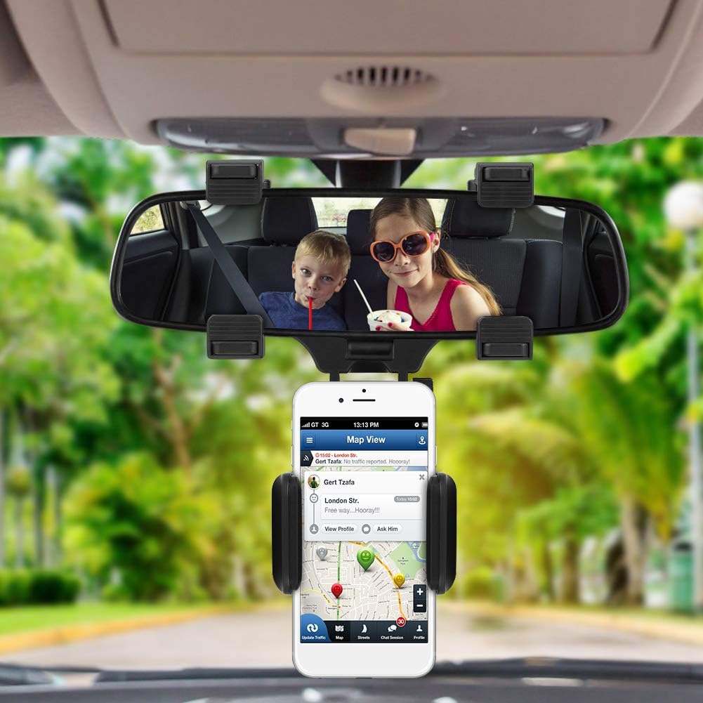 Rearview Mirror Phone Holder | Hands-Free Convenience!