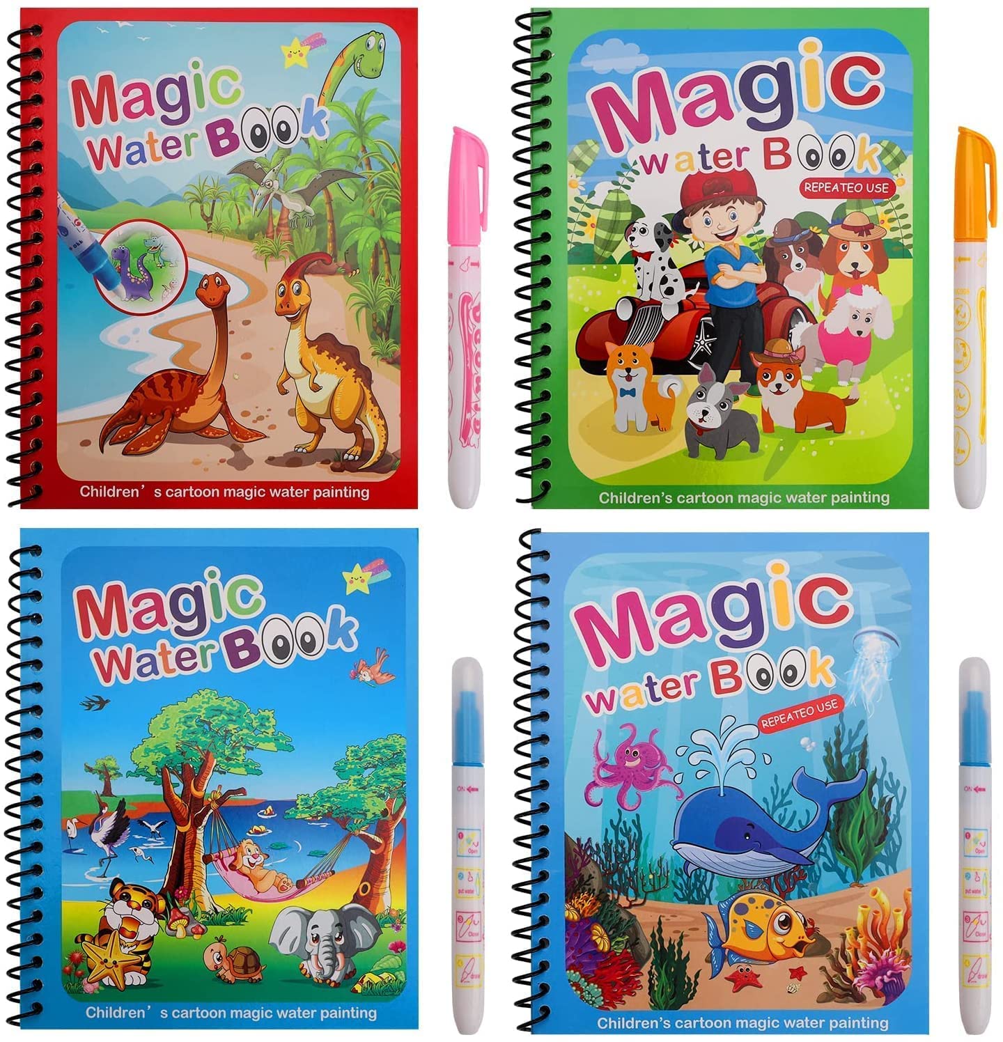 MagicAqua Reusable Kids Water Book | Endless Creative Fun