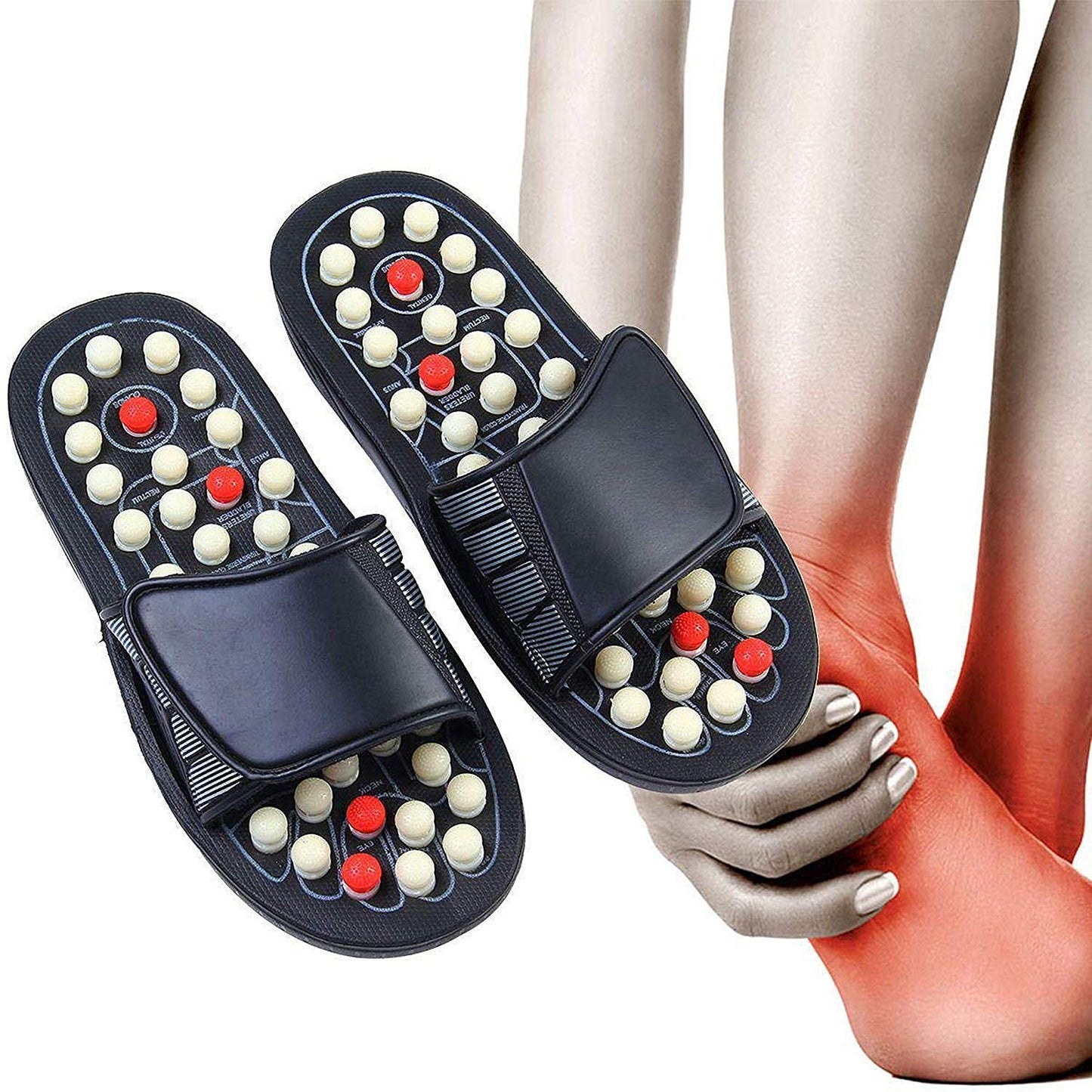 FootSoothe Acupressure Relaxer Slippers | Relax and Revitalize