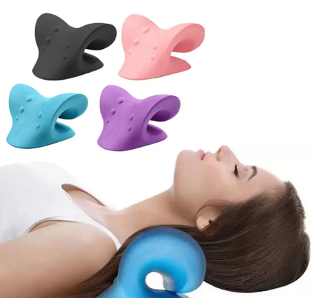 Cervical Spine Stretch Neck Shoulder Relaxer Cervical Muscle Relaxation Traction Device Shoulder Massage Pillow Spine Correction