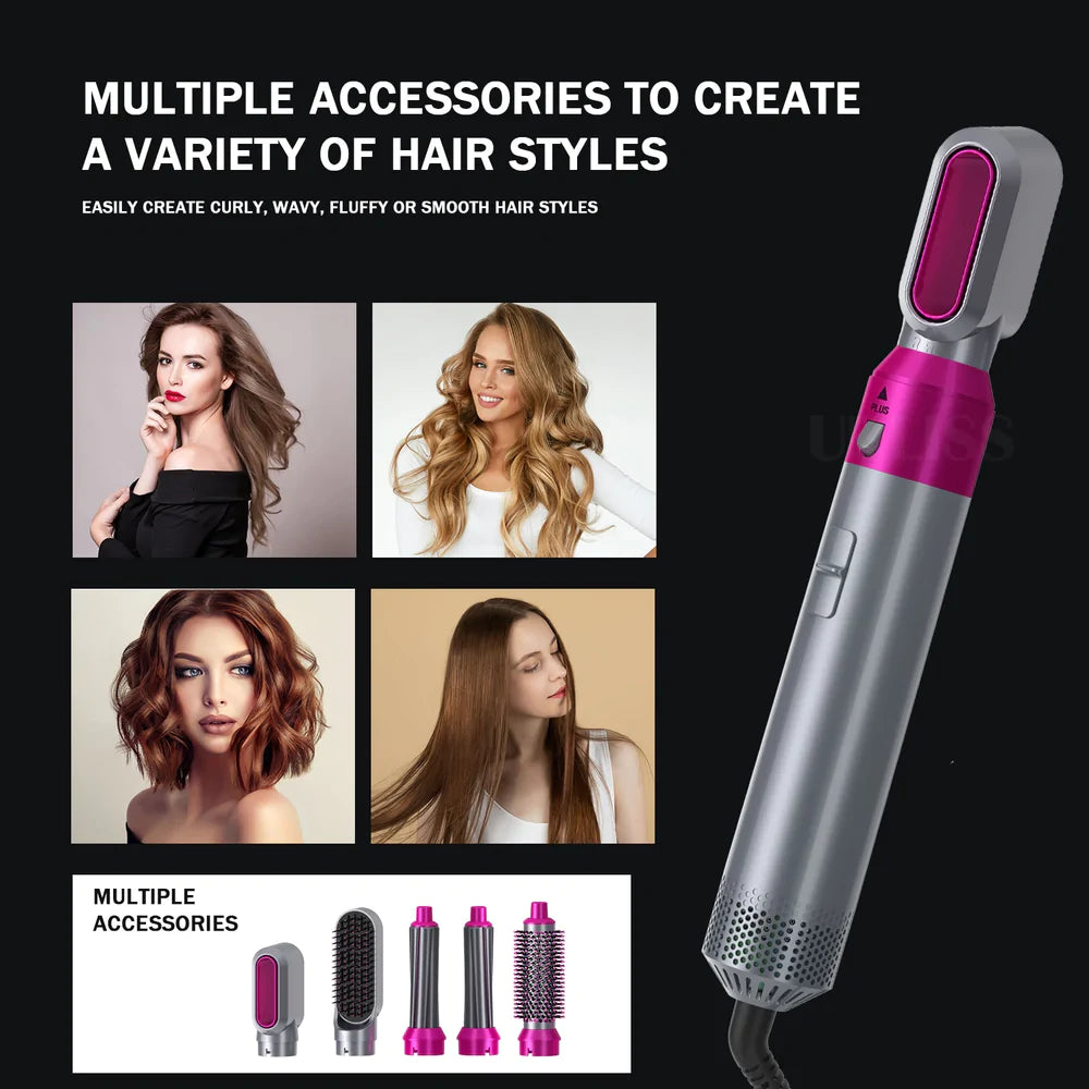 5-in-1 Professional Hair Dryer | Style, Dry, and Transform Your Hair!